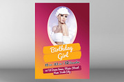 Birthday Girl Flyer, a Flyer Template by PenciGraphics (Thumbnail 2 of 2)