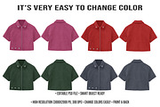 Premium Cropped Jacket Mockup PSD, a Hoody Mockup by std.badboy (Thumbnail 2 of 4)