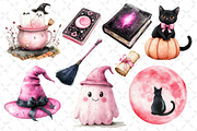 Cute Witchy Autumn Clipart PNG, an Illustration by Dream Creation (Thumbnail 3 of 7)