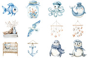 Coastal Nursery Clipart, an Illustration by CitraGraphics (Thumbnail 4 of 5)