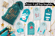 Merry Xmas Handlettering Vector, a Decorative Illustration by Spencerian Sisters (Thumbnail 5 of 9)