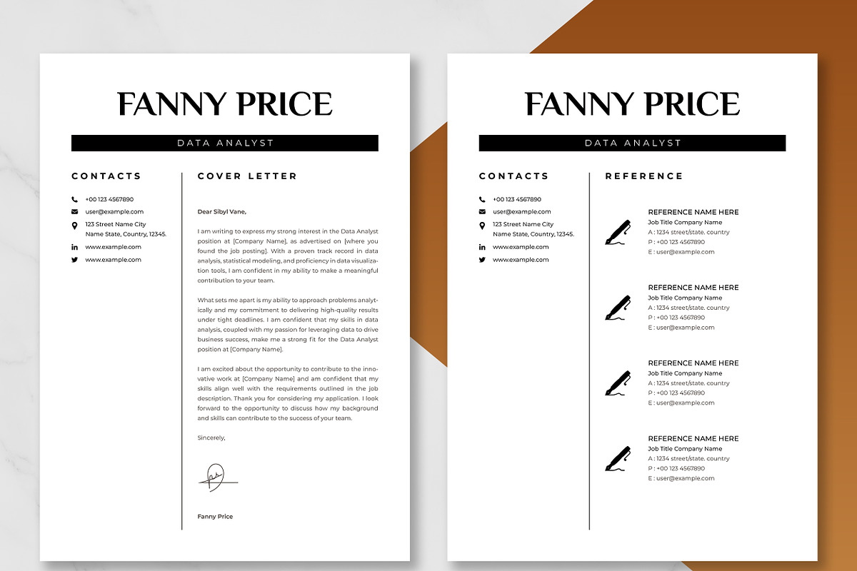 Data Analyst Resume Template preview 4