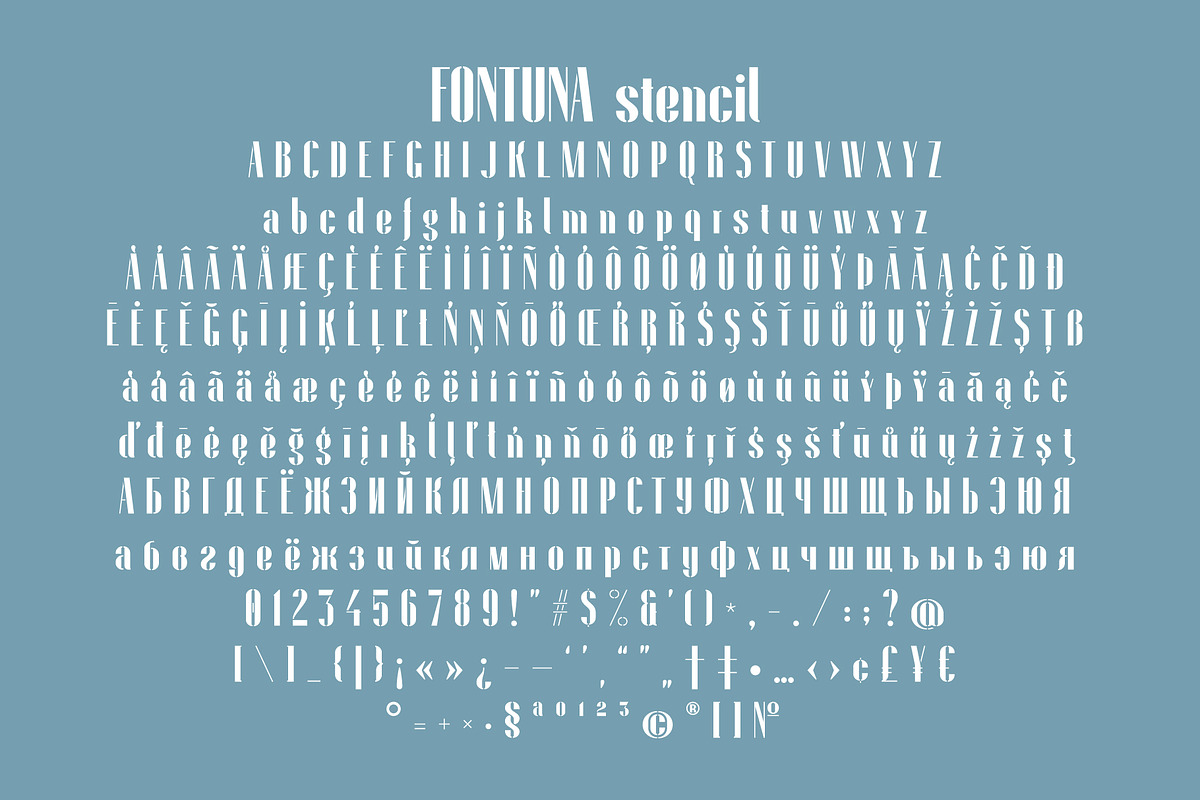 Fontuna stencil preview 3