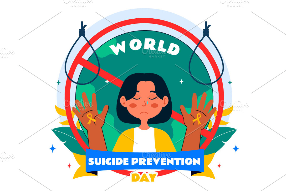 10 World Suicide Prevention Day, a Person Illustration by denayunebgt (Photo 4 of 4)