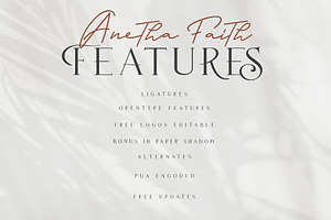 Anetha Faith Signature Font Duo