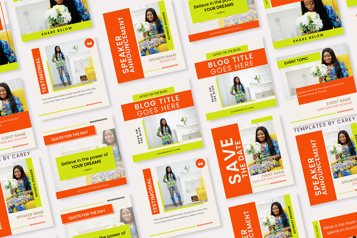 Instagram Event Promo Template, a Social Media Template by Templates by Carey (Photo 9 of 9)