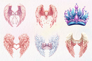 Coquette Angel Wings Sublimation, an Illustration by CreationArt (Thumbnail 4 of 5)