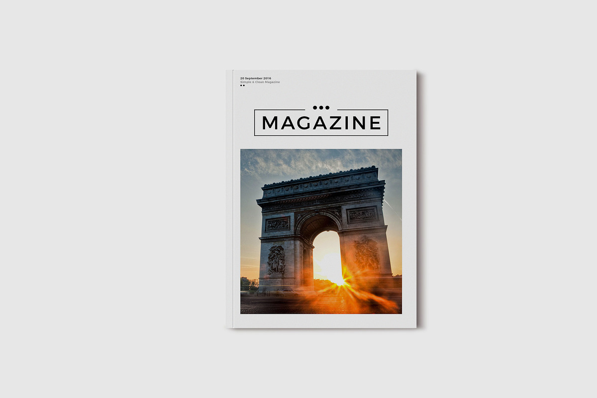 Simple & Clean Magazine Template V, a Magazine Template by Uloel Design (Photo 1 of 12)