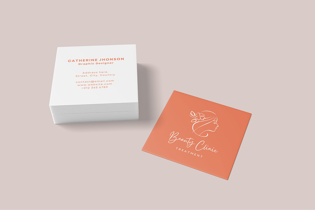 Square Business Card Mockup Bundles, a Business Card Template by Graphic Aesthetic (Photo 11 of 22)