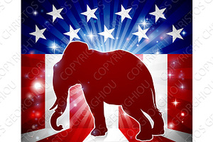 Elephant Republican Political Mascot