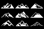 Mountain Shapes For Logos Vol 5, a Shape Add-On by LovePowerDesigns (Thumbnail 2 of 3)