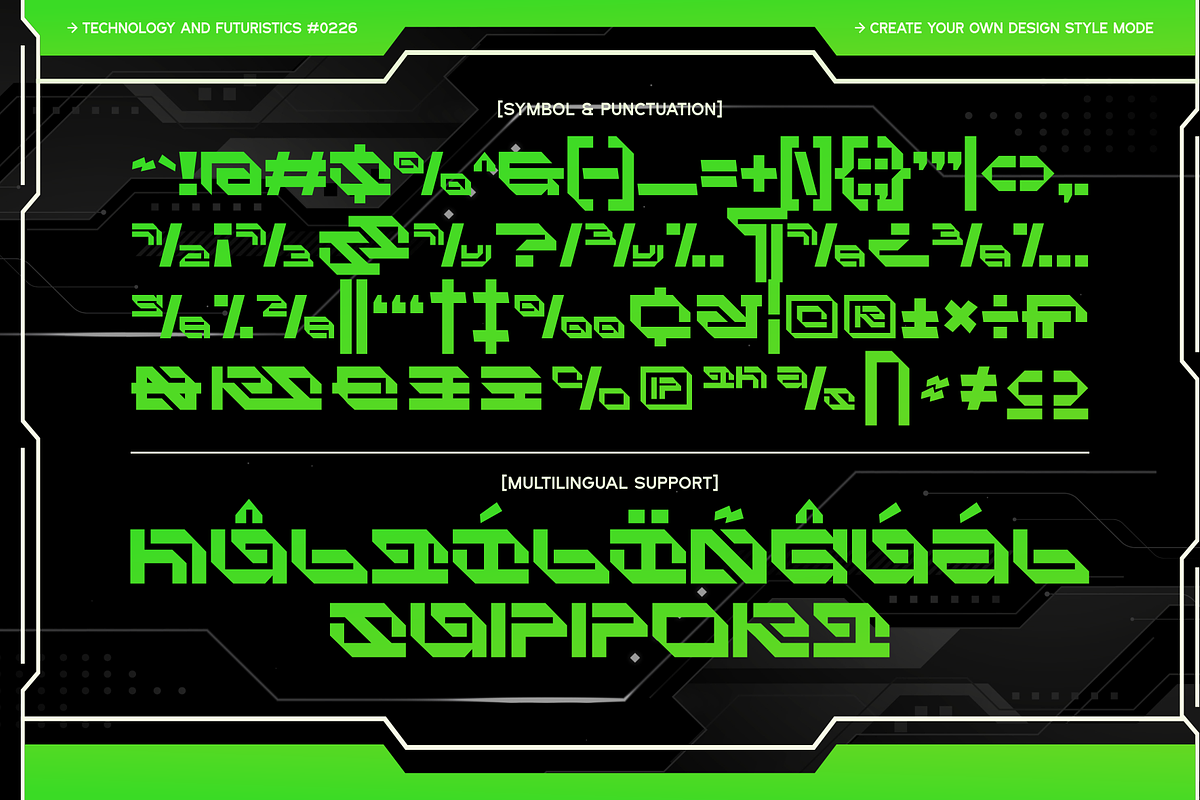 Kaeshi - Modern Techno Typeface, a Handwritten Font by MaikoHatta (Photo 8 of 8)