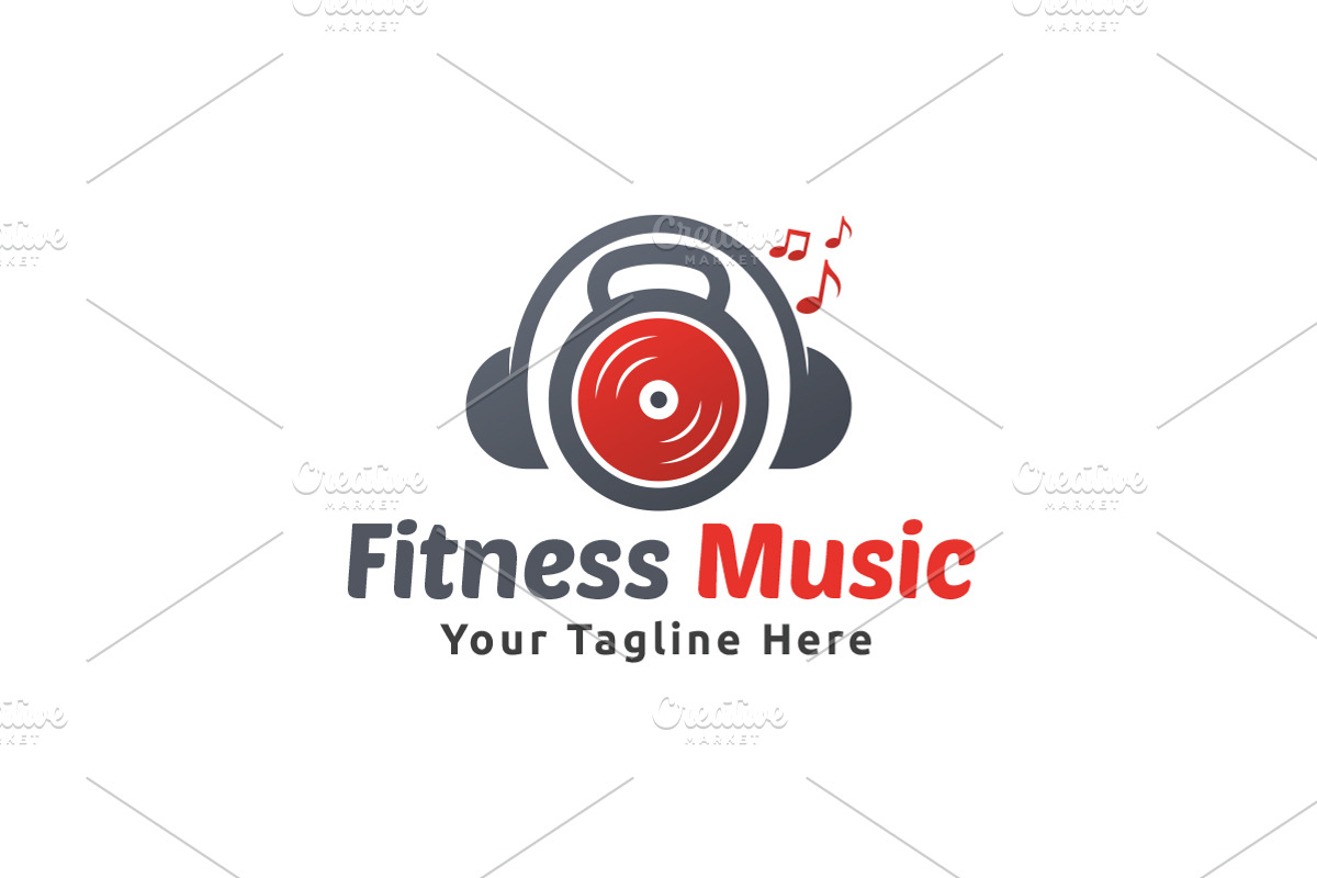 Fitness Music Logo, a Branding & Logo Template by Martin-Jamez (Photo 1 of 4)
