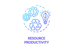 Resource Productivity Concept Icon