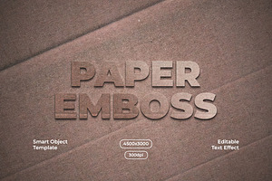 Paper Emboss Text Effect, a Layer Style Add-On by alexdndz