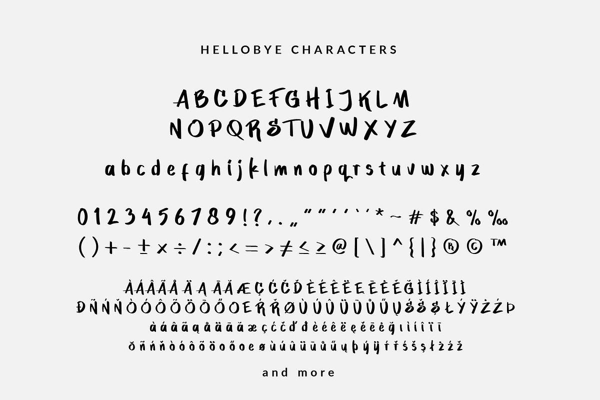 Hellobye Playful Font, a Font by Dicubit (Photo 10 of 10)