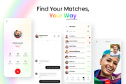 LoveisLove: LGBTQ+ Dating App UI Kit, an UI Kit Template by Fluttertop (Thumbnail 4 of 8)