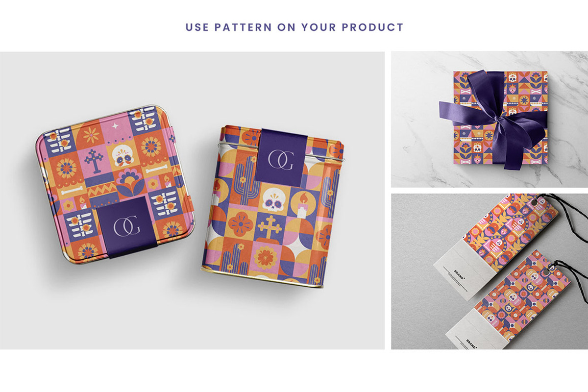 Day of the Dead Patterns Set, a Pattern Graphic by DesignerCandies (Photo 4 of 5)
