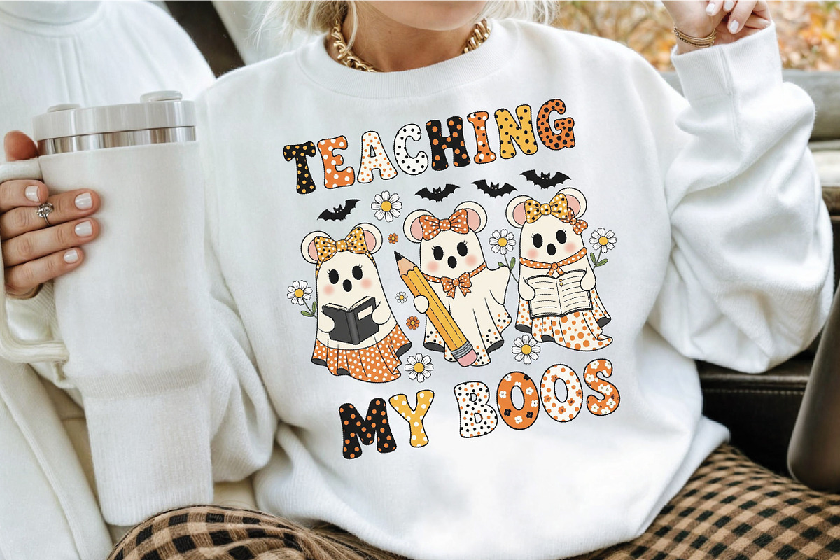 Teaching My Boos Halloween PNG, an Illustration by Craft Nest (Photo 2 of 7)