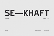 sE—Khafr, a Sans Serif Font by silukEight (Thumbnail 1 of 10)