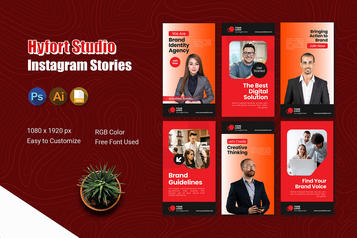 Hyfort Studio - Instagram Story, a Social Media Template by Esensifiksi.studio (Photo 1 of 3)
