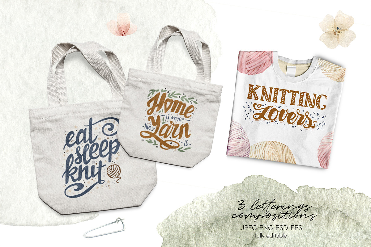 Knitting Watercolor Illustrations, an Illustration by Julia M. Watercolor (Photo 8 of 11)