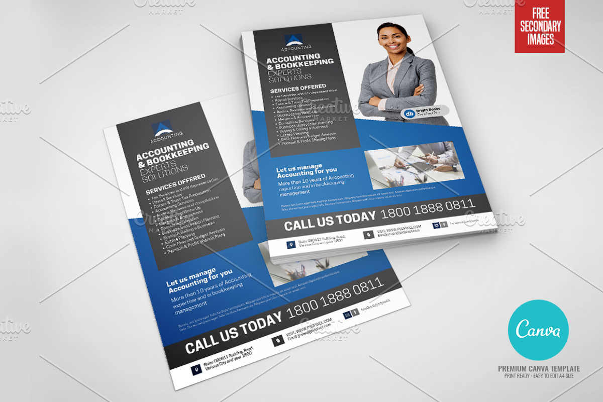 Accounting Company Services Canva, a Flyer Template by PSDPixel (Photo 3 of 4)