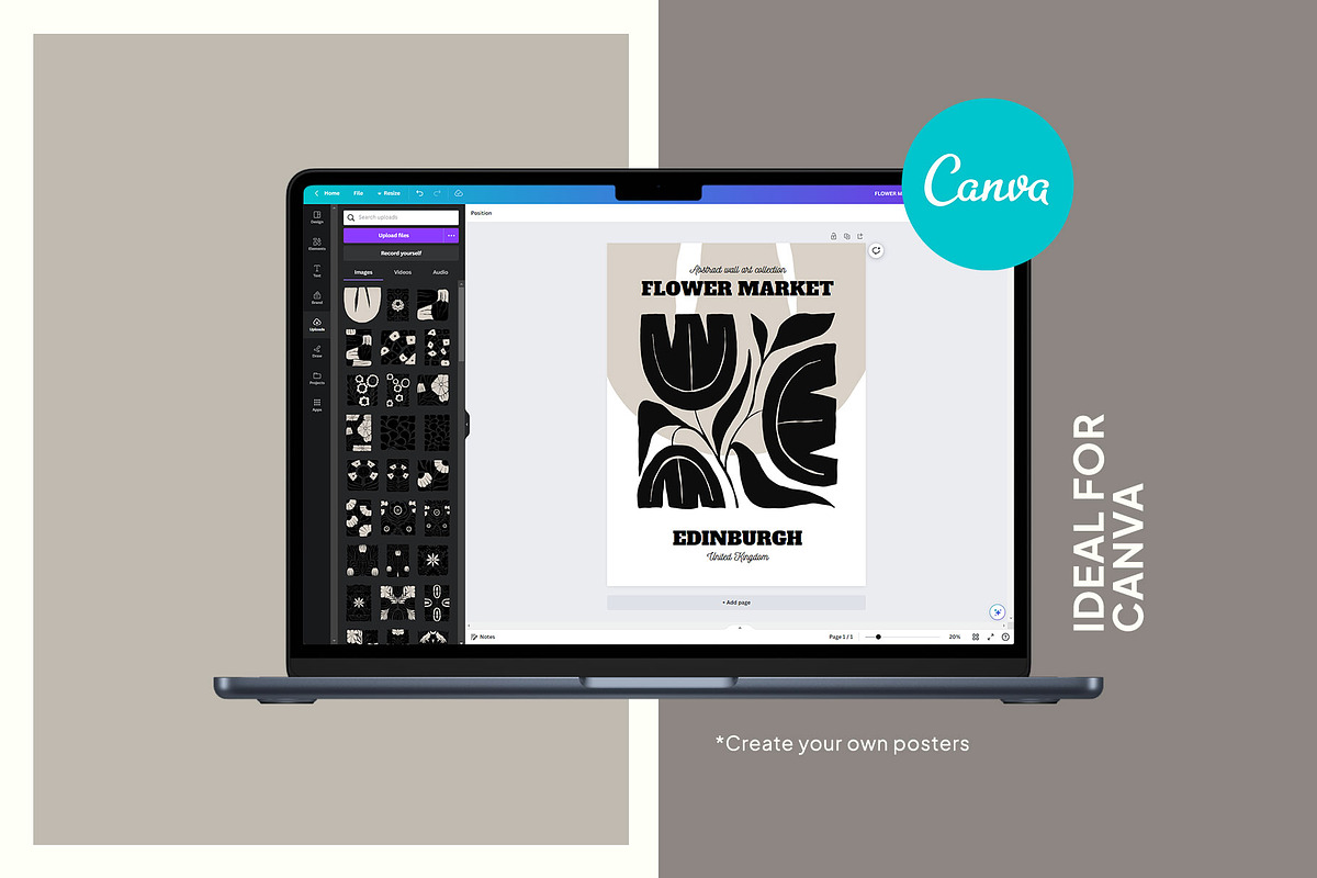 Dark Flowers | Wall Art Creator, an Object Graphic by Leleka.Store (Photo 13 of 15)