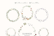 Summer Flowers Watercolor Set, a Decorative Illustration by Watercolor_Ma (Thumbnail 6 of 7)