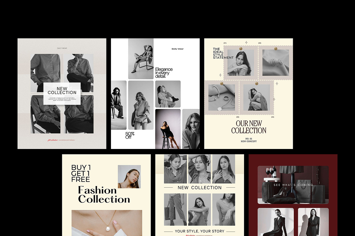 Fashion Brand Social Media Kit, a Social Media Template by Templeste (Photo 4 of 5)