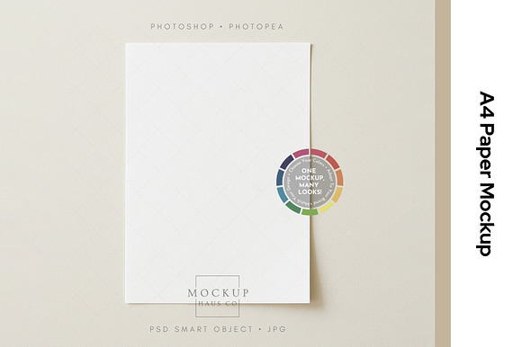 A4 Paper or Poster Mockup, PSD preview 2