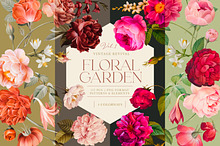 Vintage Floral Garden Vol. 1 by  in Graphics