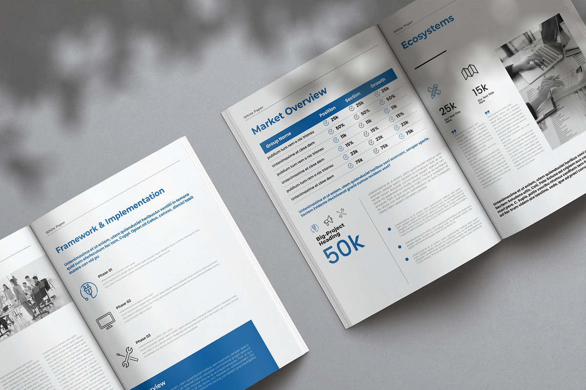 White Paper Template Layout, a Brochure Template by Creative-Work (Photo 3 of 8)