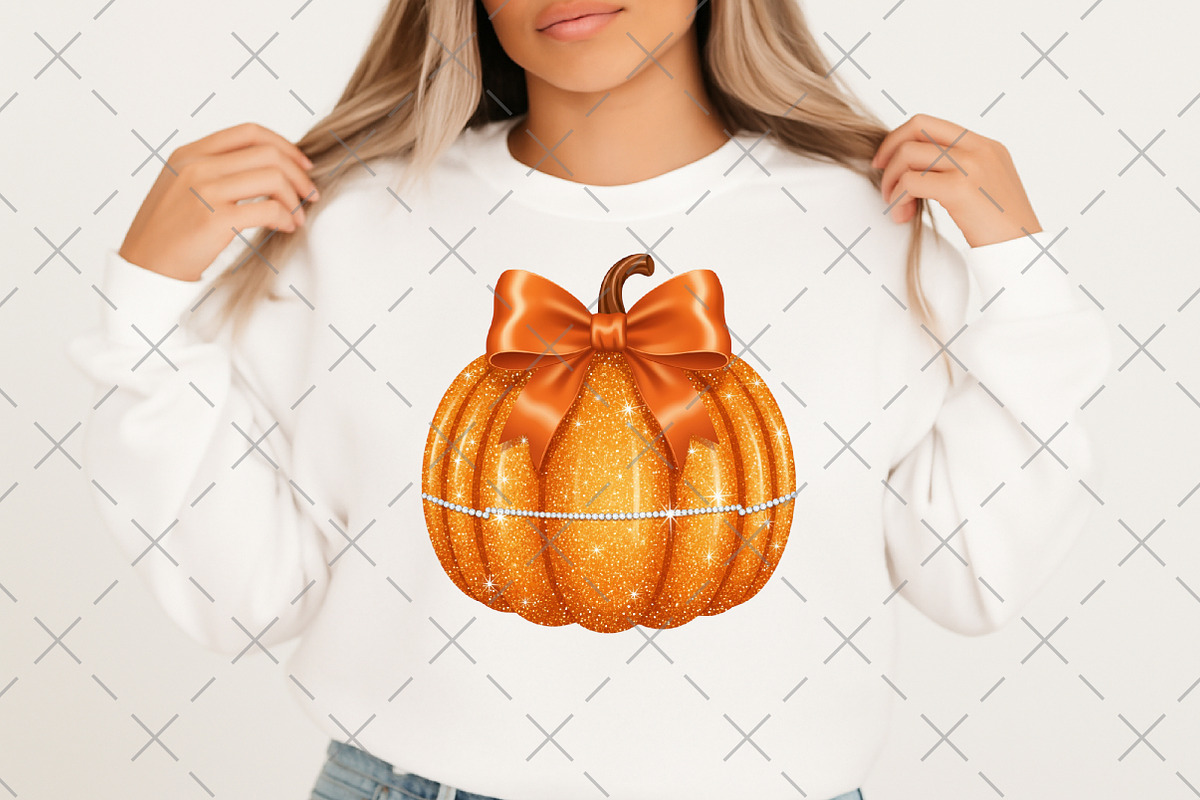 Halloween Disco Glitter Pumpkin PNG, an Illustration by Craft Nest (Photo 4 of 6)