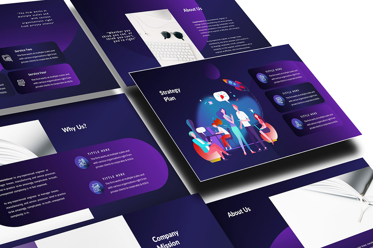 Corporate Pitch Deck Powerpoint, a Presentation Template by temphall (Photo 5 of 8)