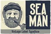 Seaman Label Font, a Symbol Font by VozzyStock (Thumbnail 1 of 11)