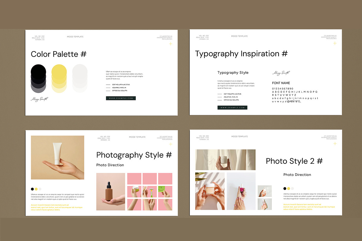 Mood Board Presentation Template preview 3
