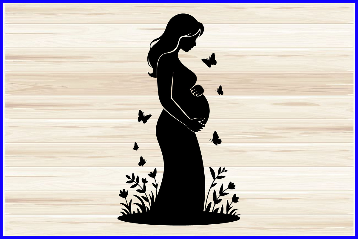 30 Pregnant Mom Silhouette Bundle, a Person Illustration by Artivon (Photo 4 of 4)