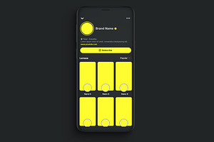 Snapchat Template Mockup PSD