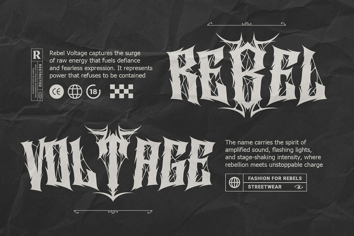 Ravok – Heavy Metal Blackletter Font, a Blackletter Font by Letterara (Photo 4 of 15)