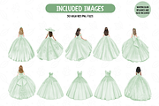 Sage Green Quinceanera Clipart, an Illustration by TatiMockup (Thumbnail 3 of 6)
