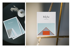 Magazine Mockup Kit With Shadows