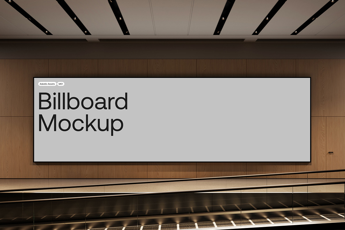 Large Screen Mockup M01, an Advertising Mockup by Asketic (Photo 2 of 6)