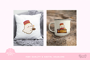 Cute Ghost Haunted Hotel Clipart, a Seasonal Illustration by Blumensdiary (Thumbnail 5 of 6)