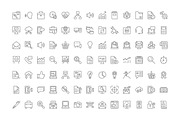 180 Digital Marketing Line Icons, an Outline Icon by Vectors Market (Thumbnail 2 of 3)
