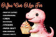 Pink Dinosaur Png, Baby Girl, an Illustration by CreationArt (Thumbnail 9 of 9)