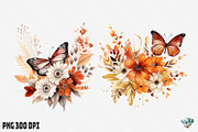 Autumn Butterfly Flowers, an Illustration by Gemstone (Thumbnail 12 of 12)