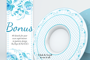 FREEBIE Gzhel vector collection, a Pattern Graphic by Designnina Shop (Thumbnail 3 of 11)