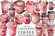 Valentine Coffee PNG Clipart, an Illustration by Designworld (Thumbnail 1 of 5)