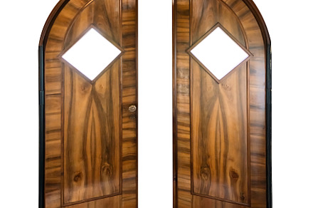 Retro oak open door, an Architecture Photo by Vapi